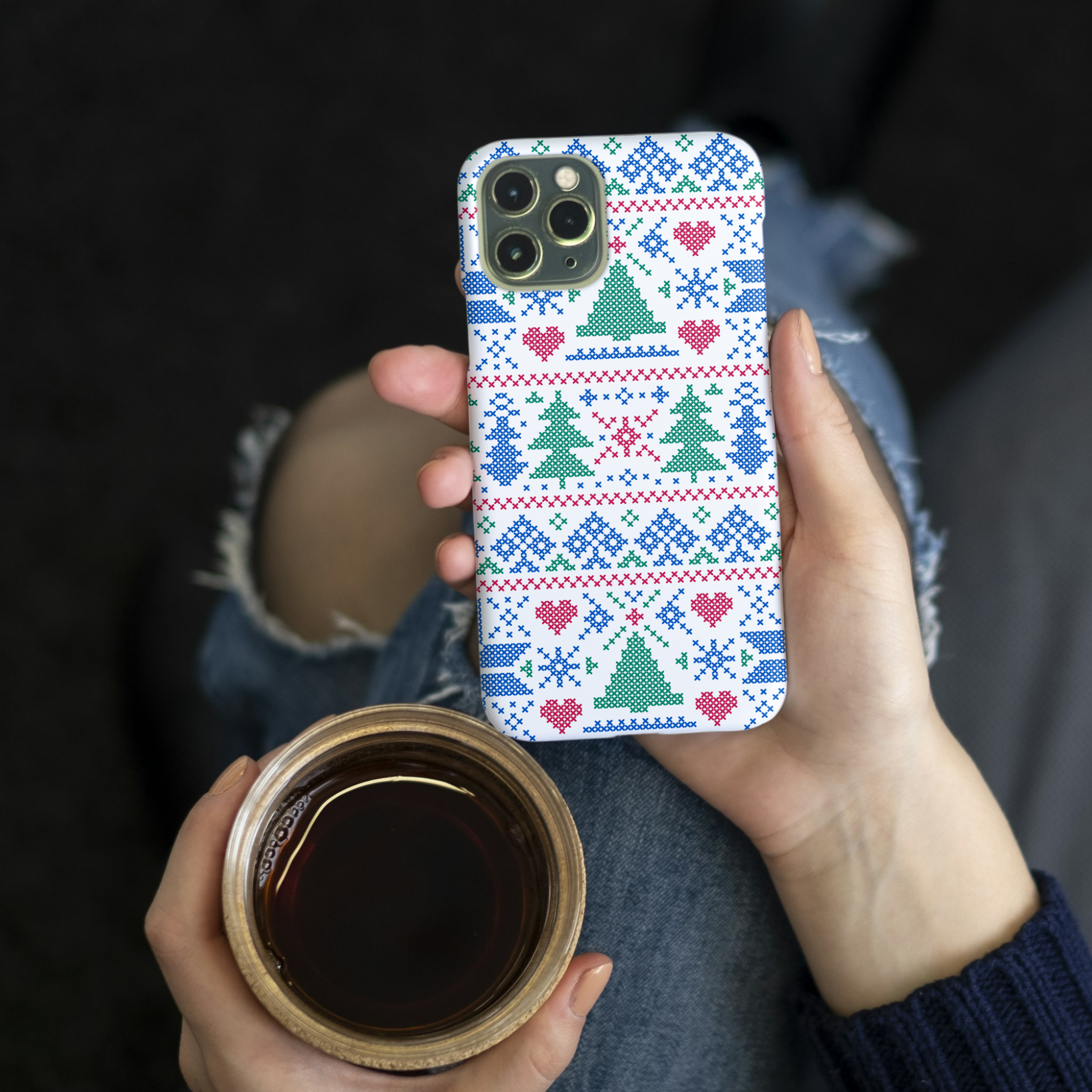 Holiday Threads iPhone Case